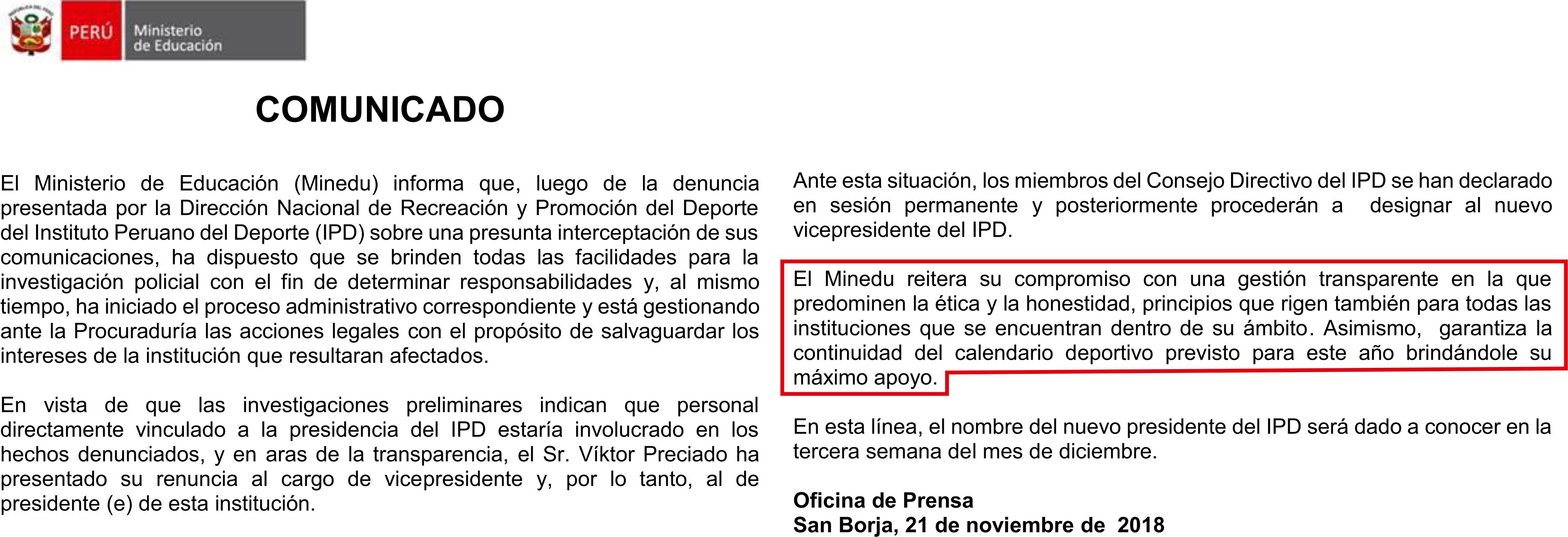 Post: Ministerio de Educación apuesta por Susana Córdova